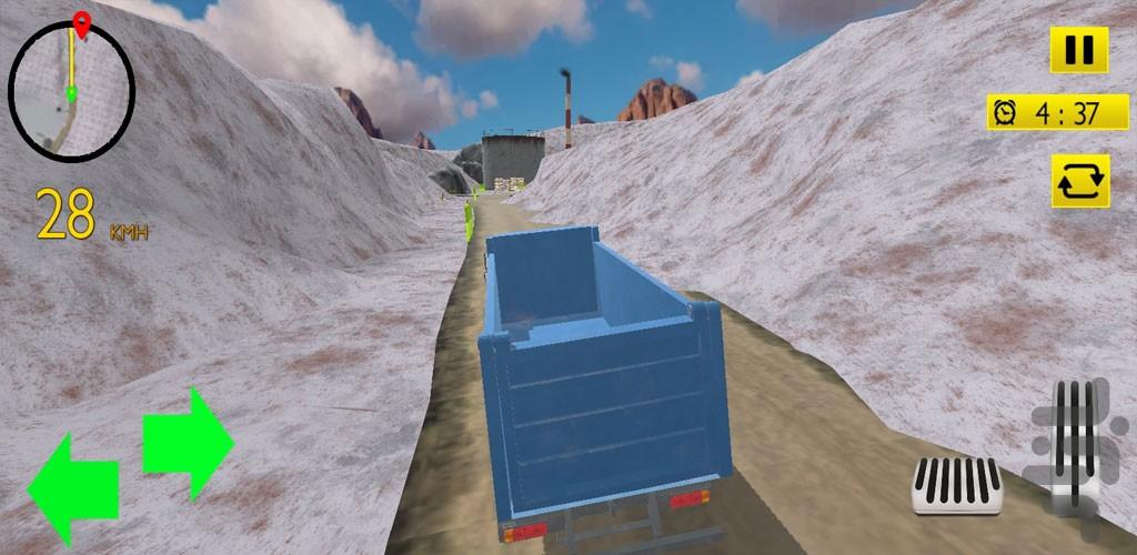 بازی رانندگی با کامیون ساخت و ساز - Gameplay image of android game