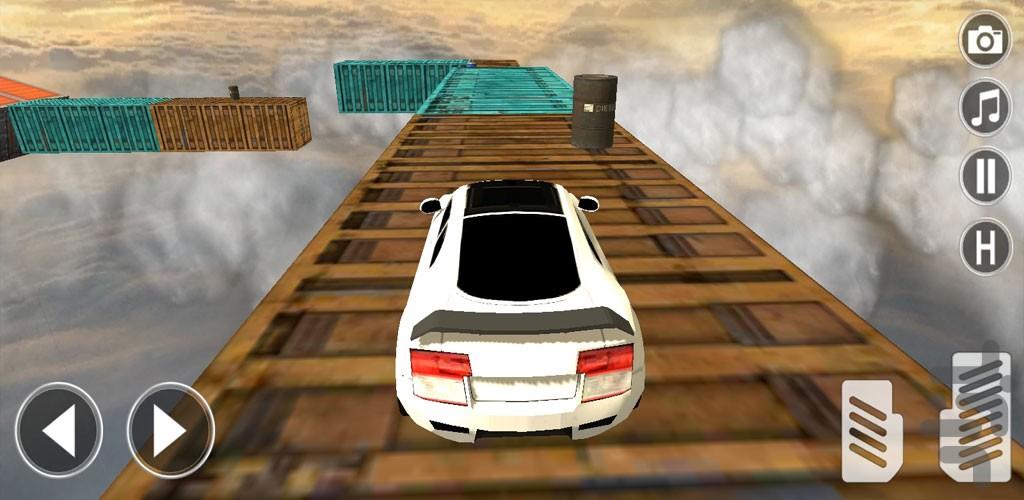 ماشین بازی روی سطح شیبدار - Gameplay image of android game