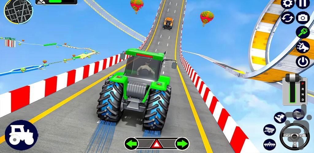 ماشین بازی روی سطح شیبدار - Gameplay image of android game