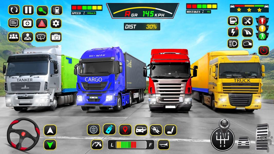 بازی کامیون انتقال وسایل نقلیه - Gameplay image of android game