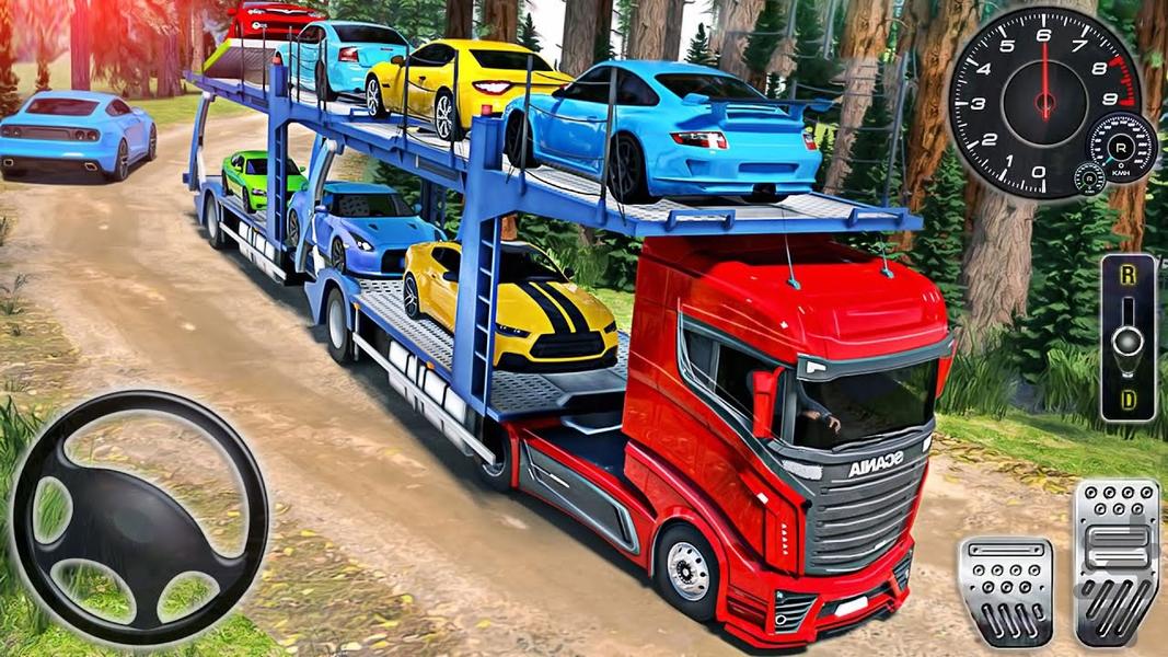 بازی کامیون انتقال وسایل نقلیه - Gameplay image of android game