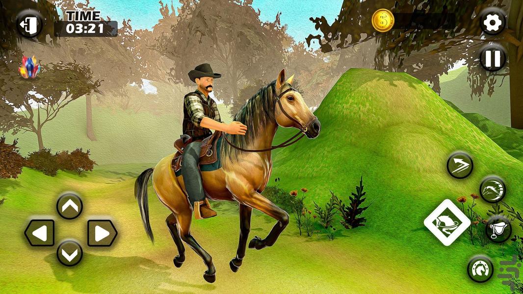 بازی شبیه سازی خانواده اسب ها - Gameplay image of android game