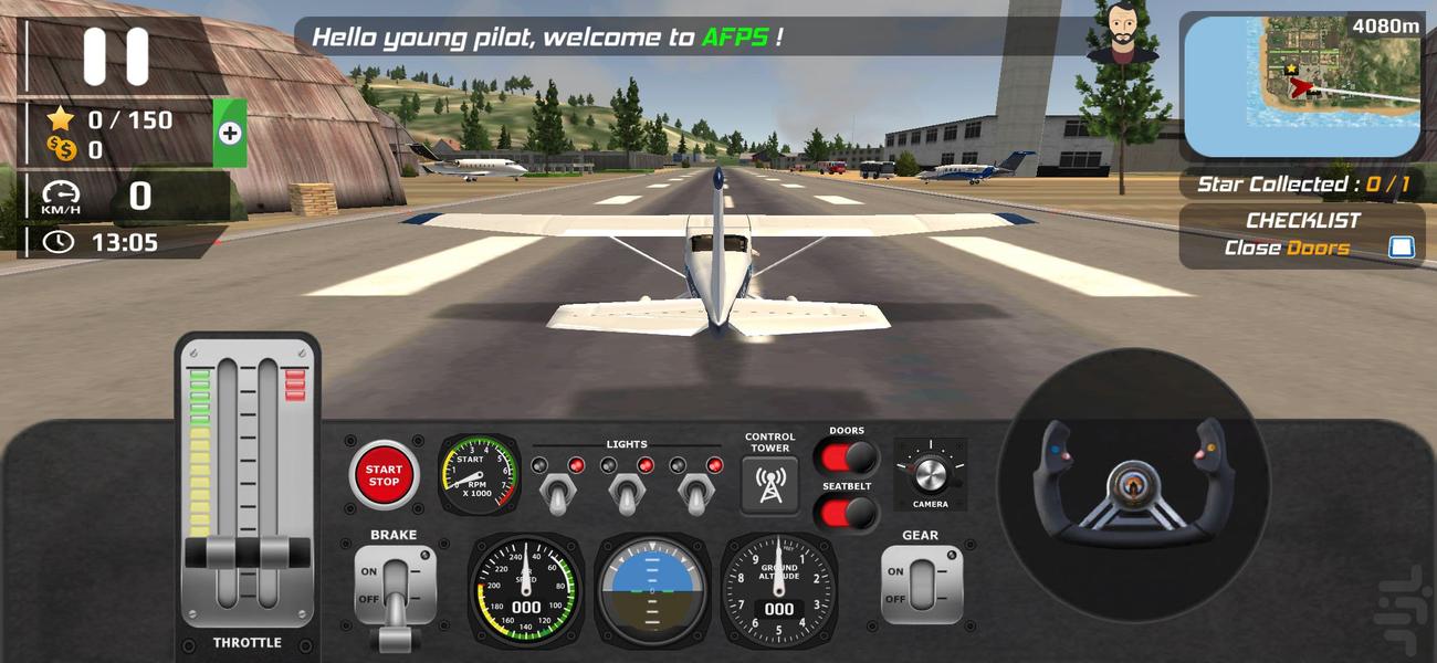 بازی هواپیمای مسافربری - Gameplay image of android game
