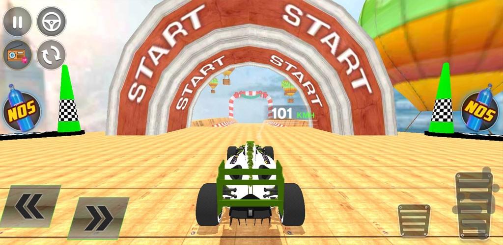 بازی مسابقات فرمول یک ماشین - Gameplay image of android game