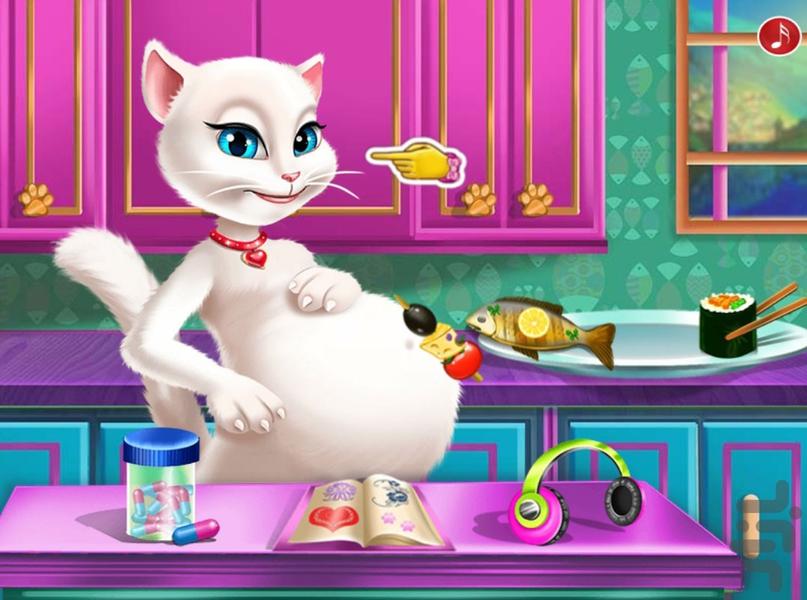 بازی مراقبت از آنجلای باردار - Gameplay image of android game