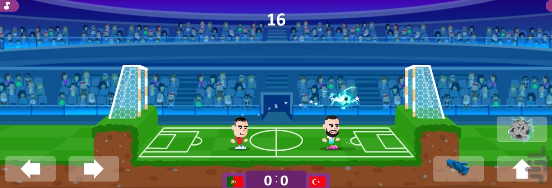 بازی فوتبال کله ای حرفه ای - Gameplay image of android game