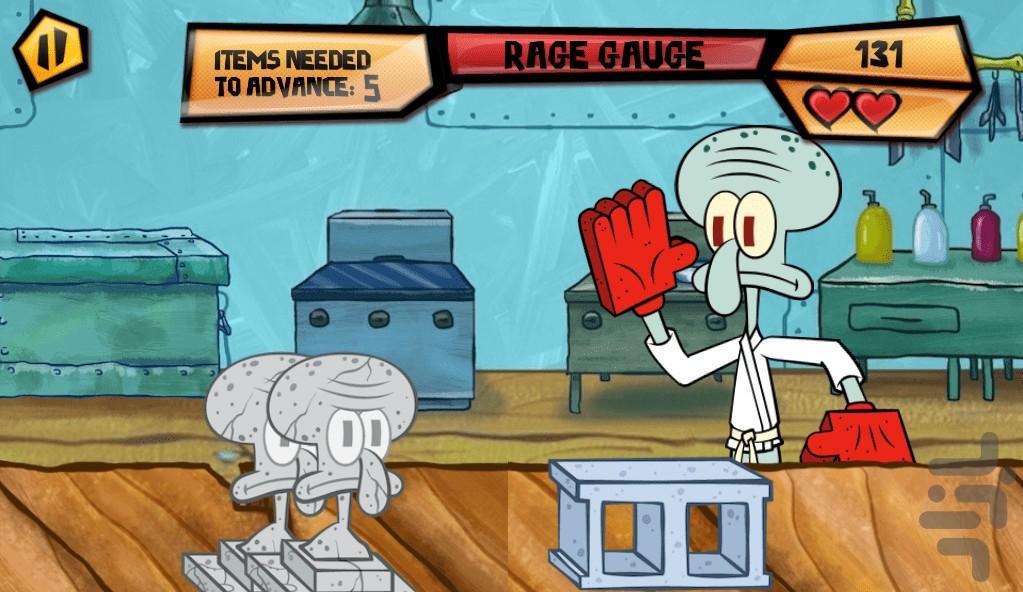 بازی باب اسفنجی کاراته باز - Gameplay image of android game