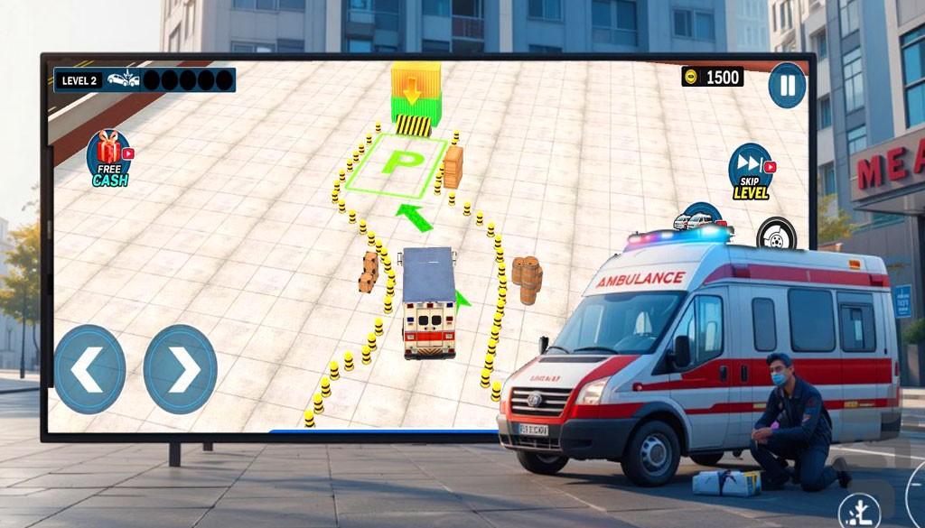 امبولانس بازی - Gameplay image of android game