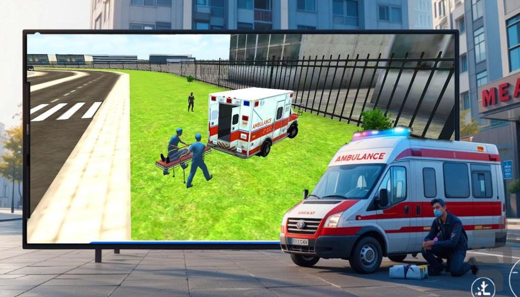 امبولانس بازی - Gameplay image of android game