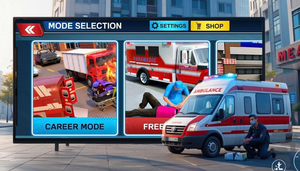 امبولانس بازی - Gameplay image of android game