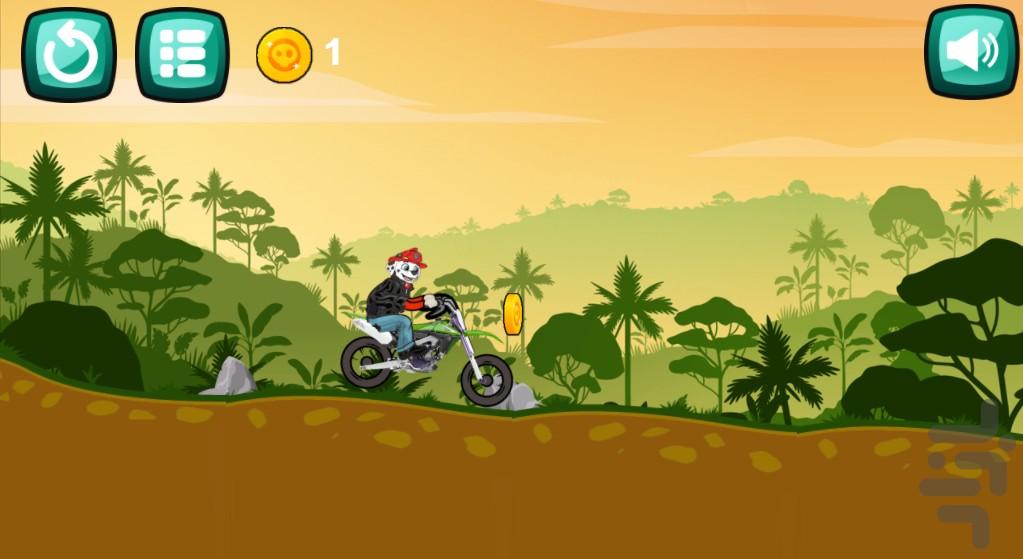 بازی موتور سواری سگ های نگهبان - Gameplay image of android game