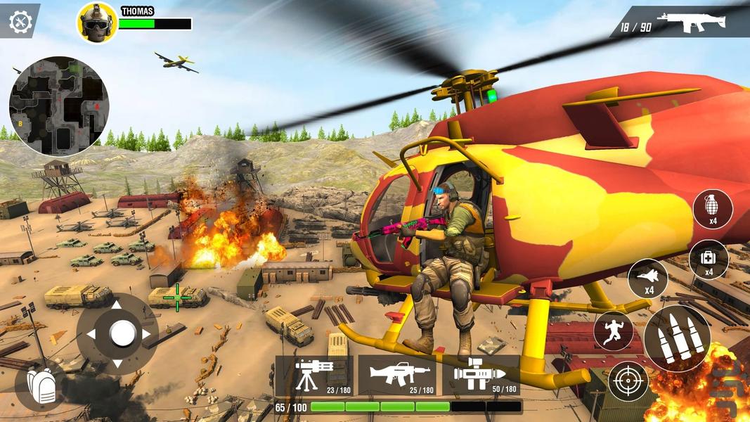 بازی هلیکوپتر جنگی | جنگ هوایی - عکس بازی موبایلی اندروید