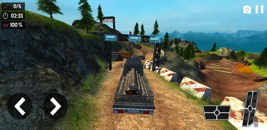 بازی رانندگی با کامیون باربری - Gameplay image of android game