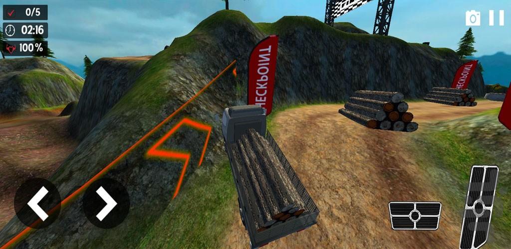 بازی رانندگی با کامیون باربری - Gameplay image of android game