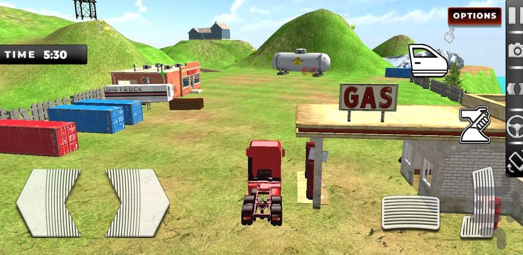 بازی رانندگی با کامیون سنگین - Gameplay image of android game