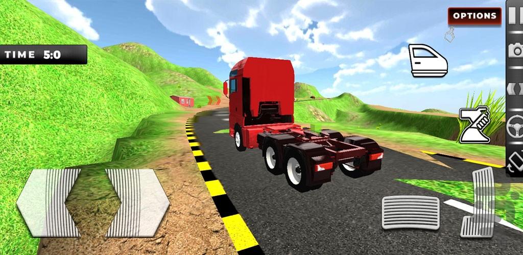 بازی رانندگی با کامیون سنگین - Gameplay image of android game