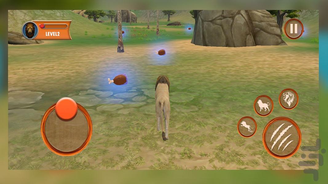 بازی شیر - Gameplay image of android game