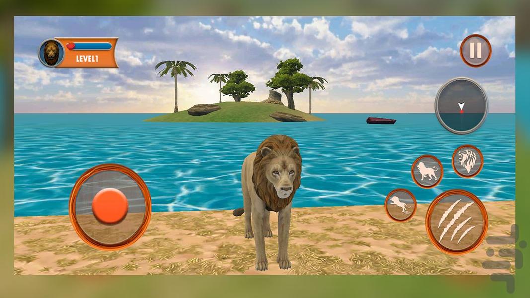 بازی شیر - Gameplay image of android game