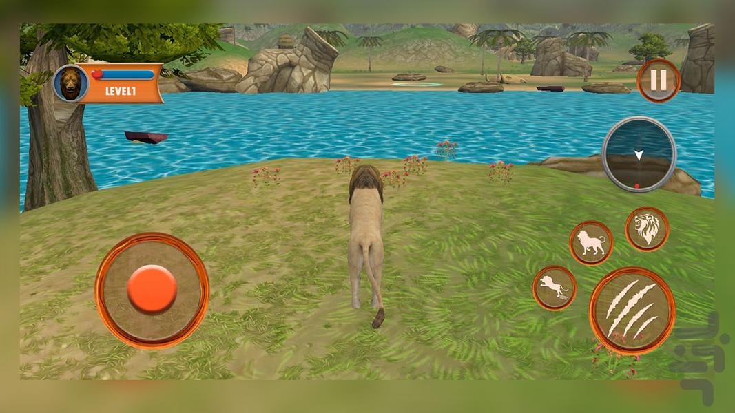 بازی شیر - Gameplay image of android game