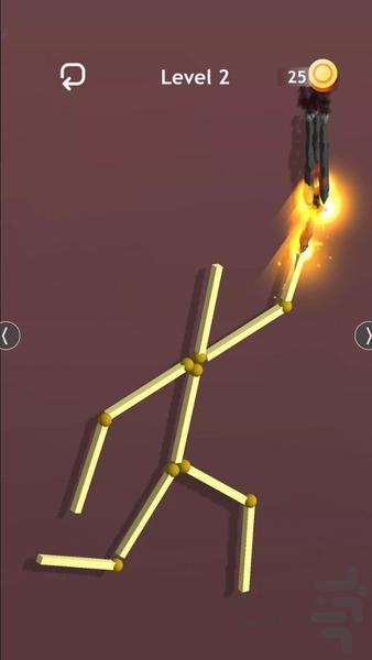 بازی کبریت - Gameplay image of android game