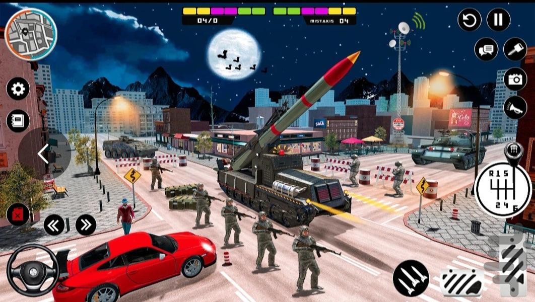 بازی لانچر موشکی - Gameplay image of android game