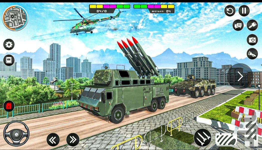 بازی لانچر موشکی - Gameplay image of android game