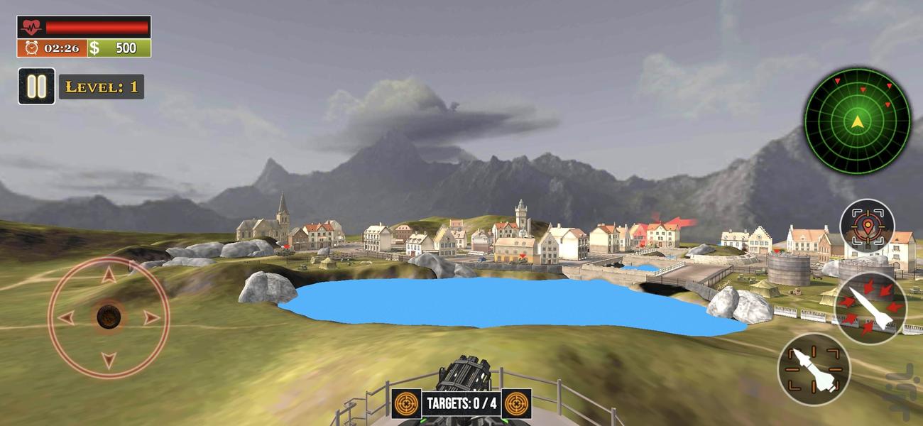 بازی لانچر موشکی - Gameplay image of android game