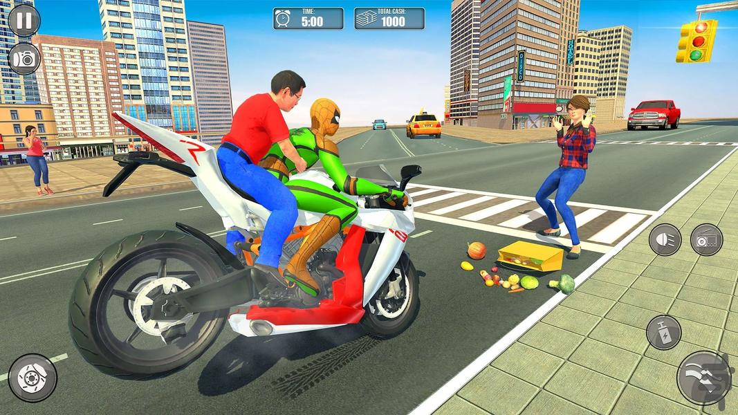بازی مسافرکشی با موتور - Gameplay image of android game