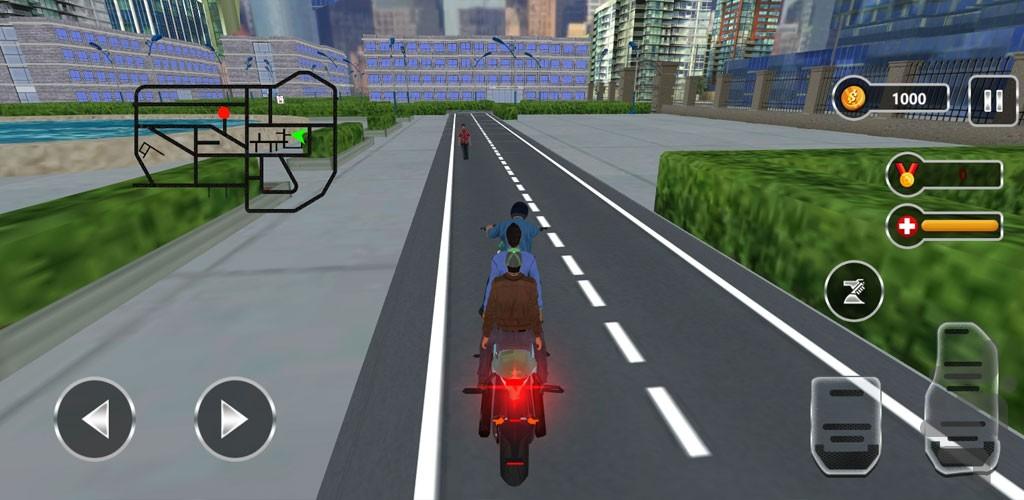 بازی مسافرکشی با موتور - Gameplay image of android game