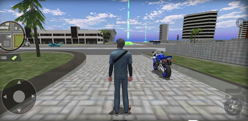 بازی موتورسواری در اتوبان - Gameplay image of android game