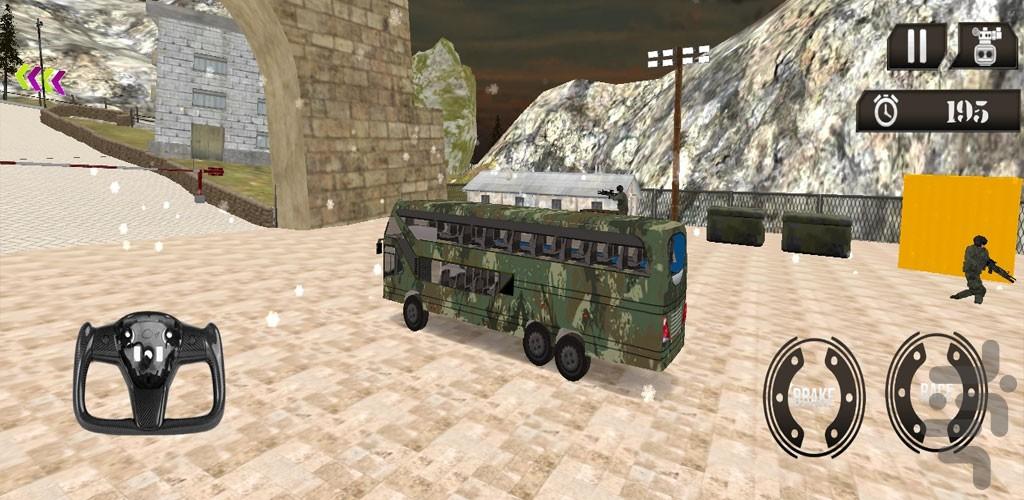 بازی راننندگی با ماشین نظامی افرود - Gameplay image of android game