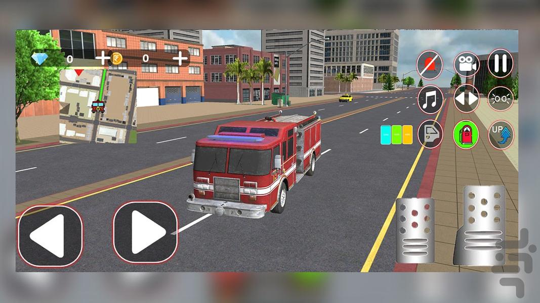 بازی ماشین اتش نشانی - Gameplay image of android game