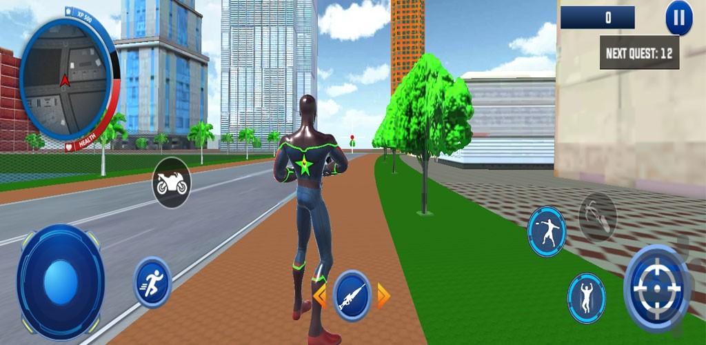 بازی اسپایدرمن قهرمان - Gameplay image of android game