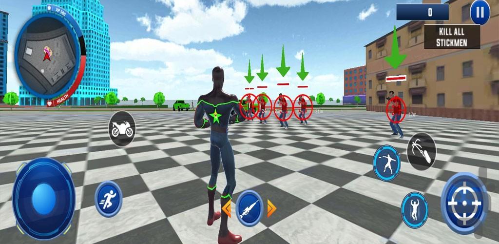 بازی اسپایدرمن قهرمان - Gameplay image of android game