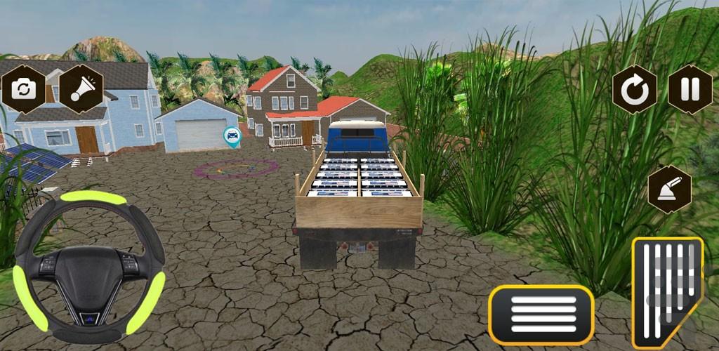 بازی کامیون افرود در گل و لای - Gameplay image of android game