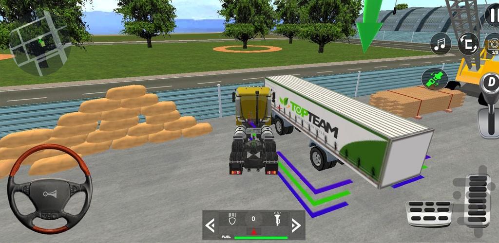بازی رانندگی با کامیون سنگین - Gameplay image of android game