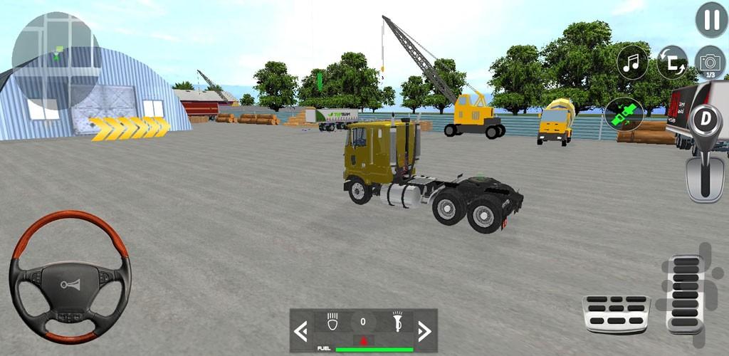 بازی رانندگی با کامیون سنگین - Gameplay image of android game