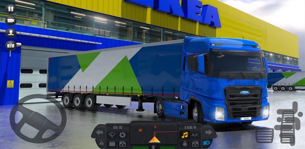 بازی رانندگی با کامیون سنگین - Gameplay image of android game