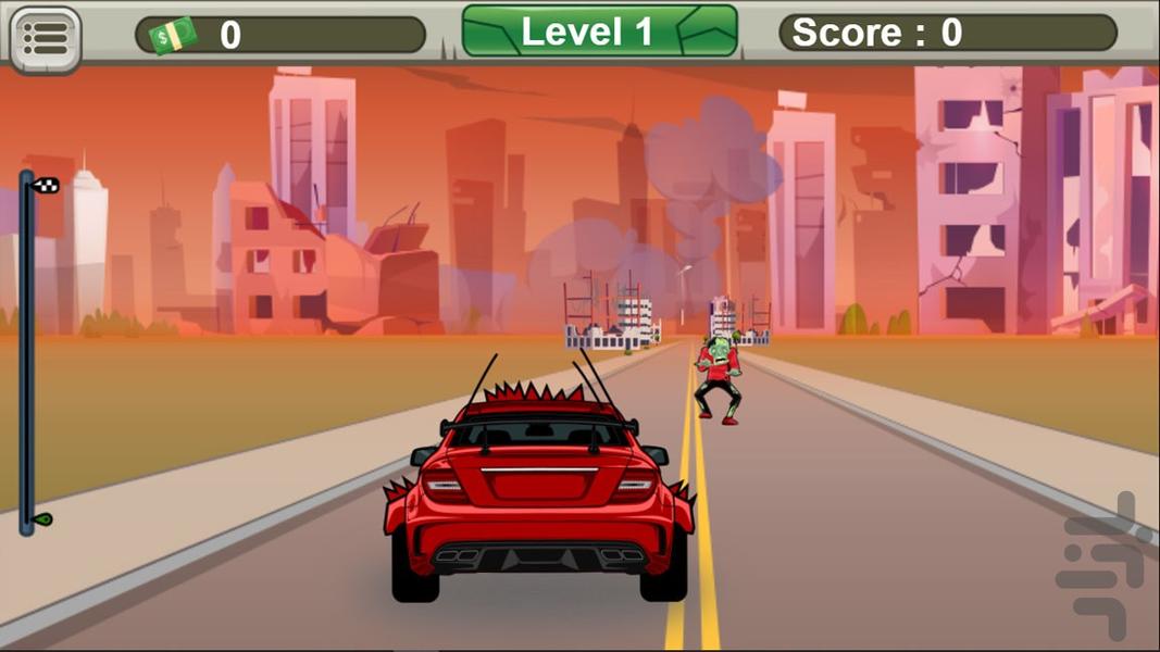 بازی ماشین زامبی - Gameplay image of android game