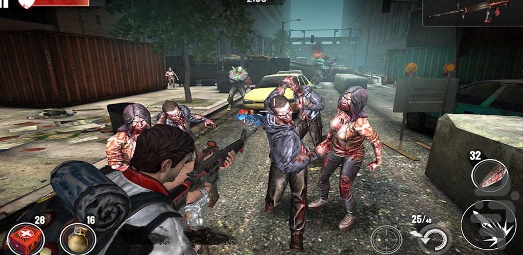 بازی شکار زامبی ها - Gameplay image of android game