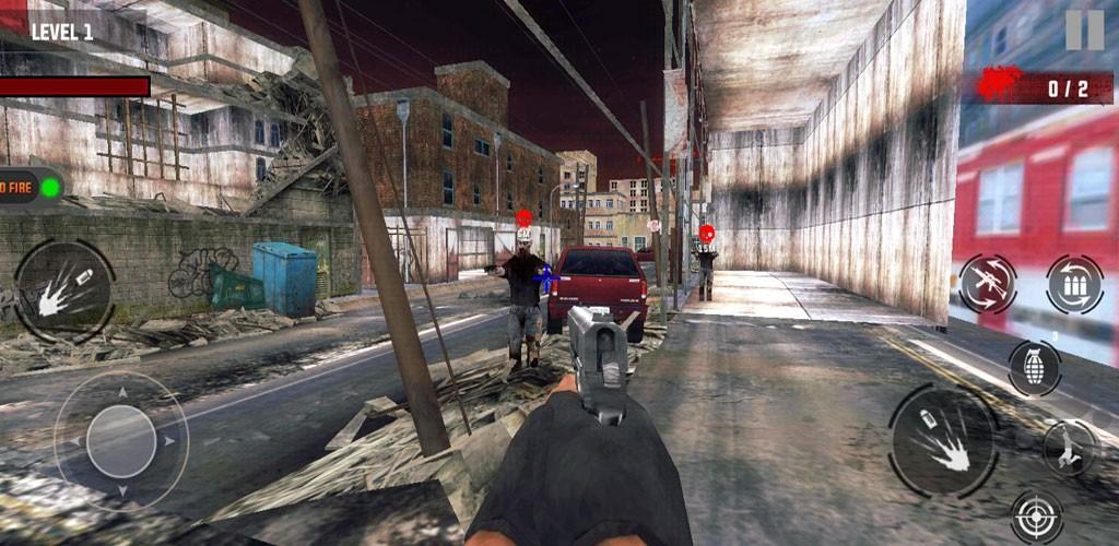 بازی شکار زامبی ها - Gameplay image of android game
