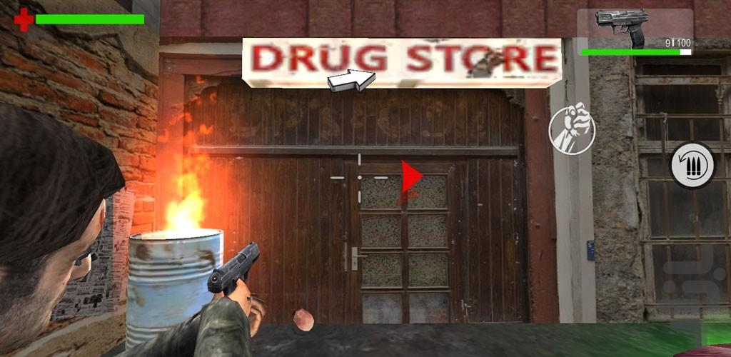 بازی تفنگی زامبی کشی - Gameplay image of android game