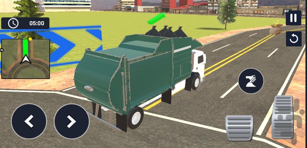 بازی کامیون حمل زباله | ماشین سنگین - Gameplay image of android game