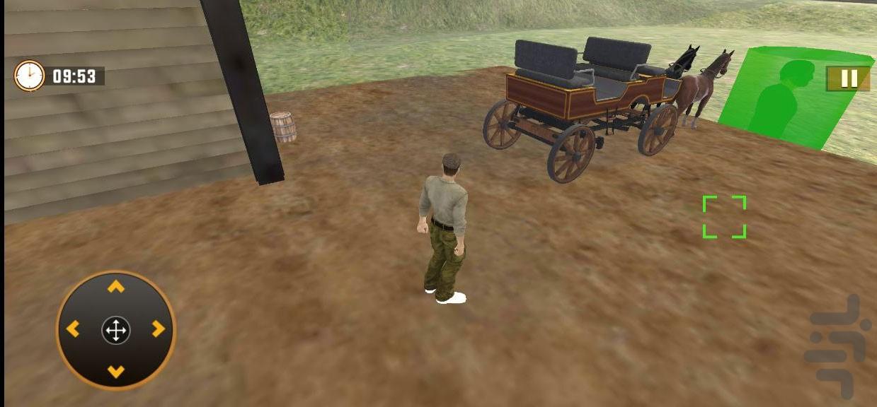 بازی رانندگی با درشکه | اسب سواری - عکس بازی موبایلی اندروید