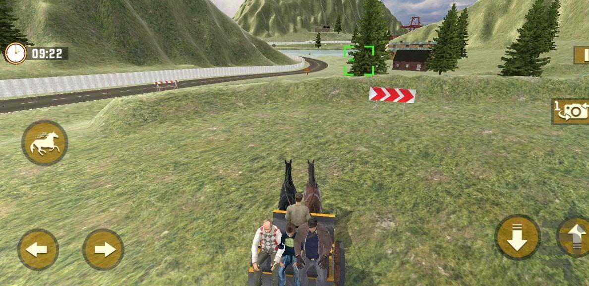 بازی رانندگی با درشکه | اسب سواری - عکس بازی موبایلی اندروید