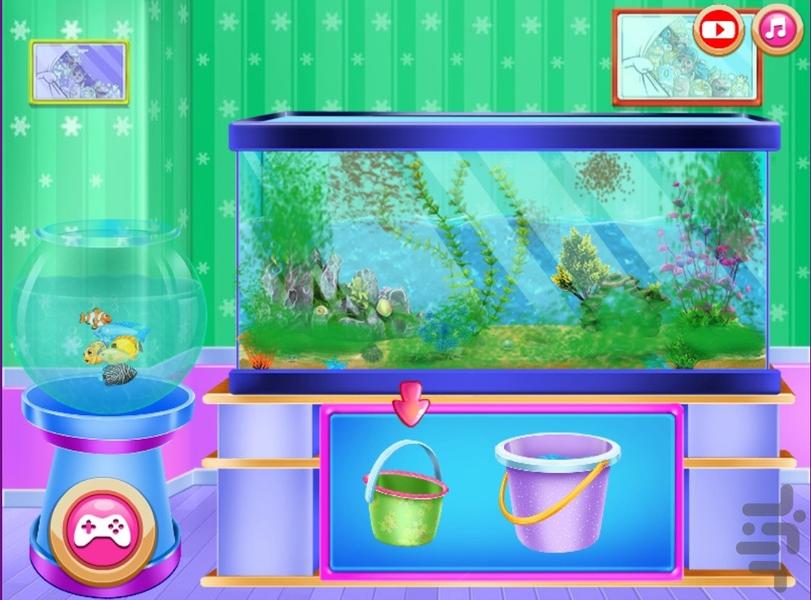 اکواریوم و مراقبت از ماهی - Gameplay image of android game