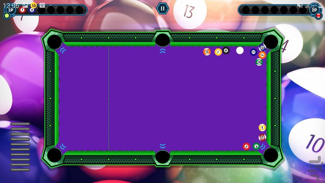 بیلیارد دونفره - عکس بازی موبایلی اندروید