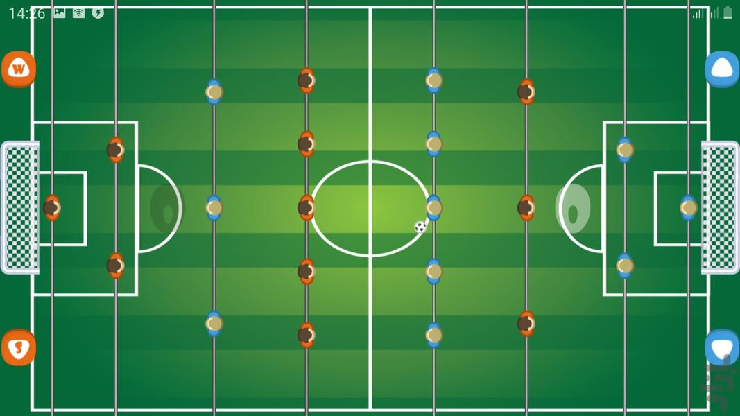 فوتبال دستی دونفره - عکس بازی موبایلی اندروید