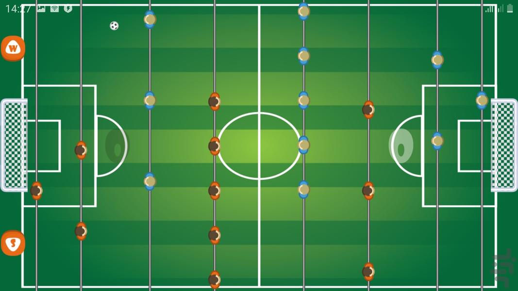 فوتبال دستی دونفره - عکس بازی موبایلی اندروید