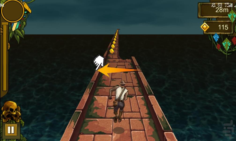 فرار از معبد - Gameplay image of android game
